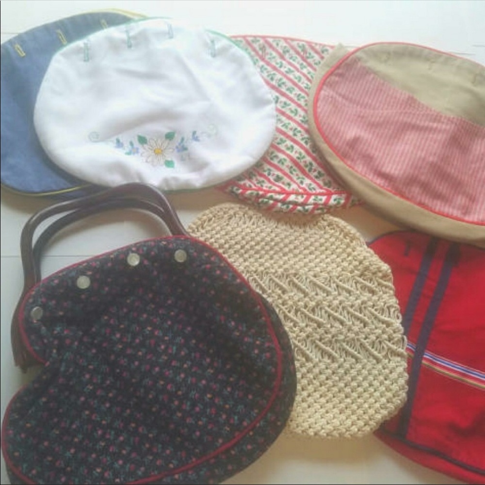 Vintage 26 interchangeable purse cover lot.